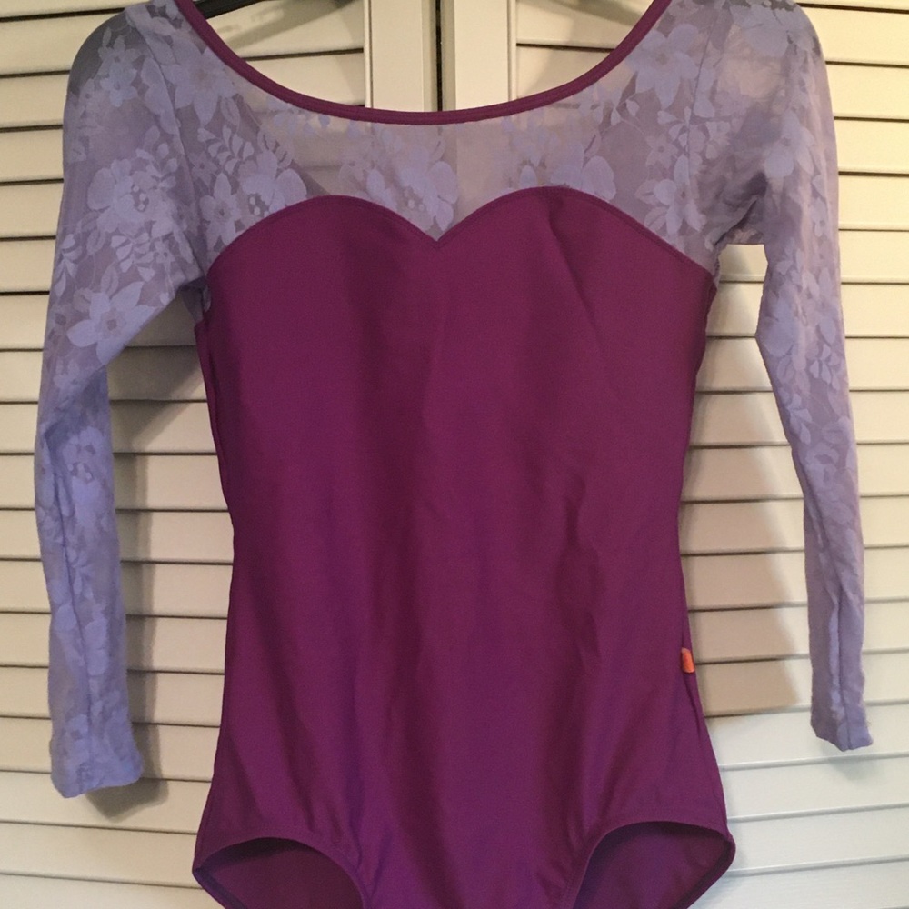 KeithLink Dancewear leotard lace 3/4 sleeves